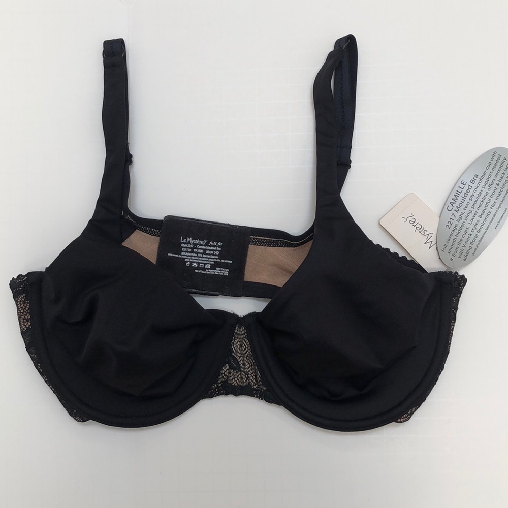 Le Mystere - Black lacy bra 34D - New With Tags